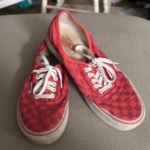 Vans Pink Checkered Sneakers